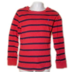 Boys size 5 Polo by Raulph Lauren red Long Sleeve